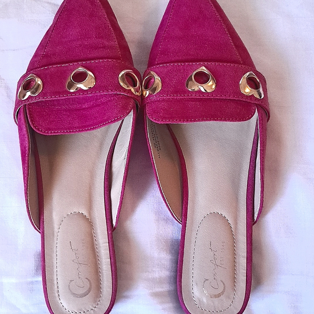 PINK MULES EUC Size 9 womens